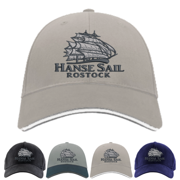 Cap / Basecap Hanse Sail gestickt - hellgrau