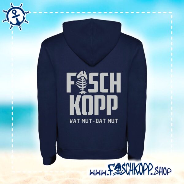 Hoodie Fischkopp bis 5XL navy – Bild 4