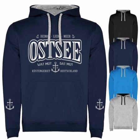 Hoodie Ostsee bis 5XL navy