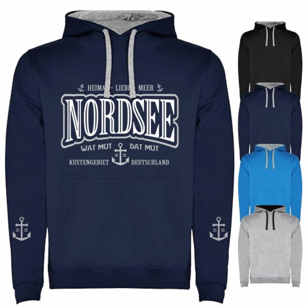 Hoodie Nordsee bis 5XL navy