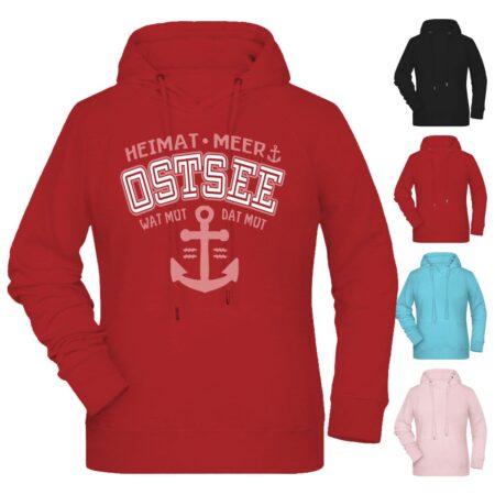 Premium-Hoodie für Damen #376 'OSTSEE' mit 3D-Druck - bis 6XL