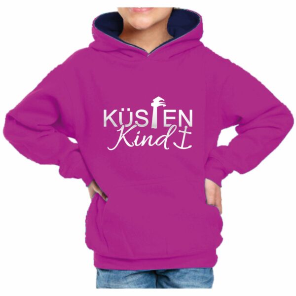 Kinder Kapuzenshirt #254 Küstenkind – Bild 4