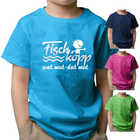 Kinder T-Shirt #286 Fischkopp - Wat mut - Dat mut