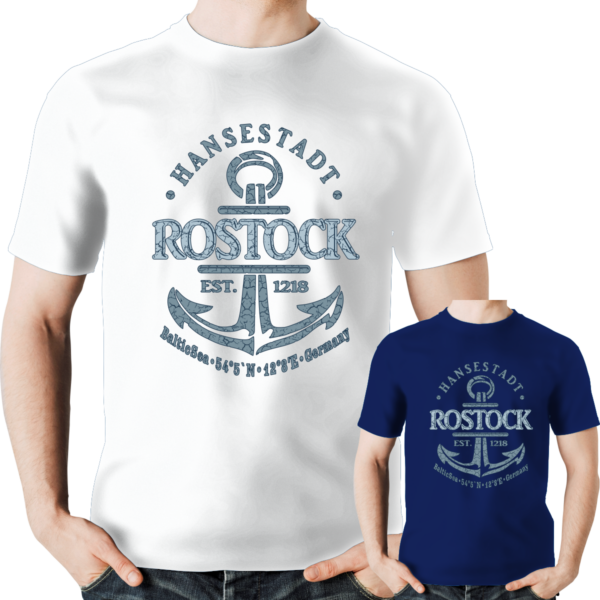 T-Shirt #423 - Rostock Anker - XS bis 6XL – Bild 2