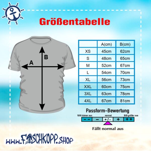 T-Shirt  #362-01 - Küstenjung - XS bis 6XL – Bild 6