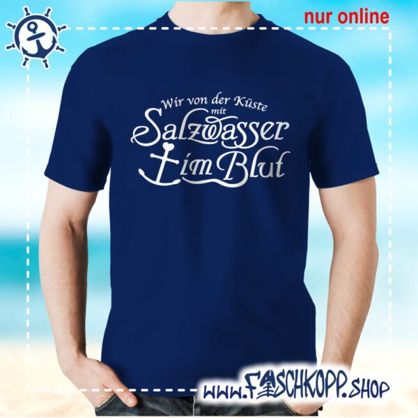 T-Shirt - Salzwasser im Blut - Fischkopp