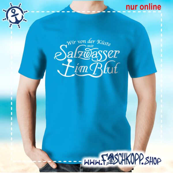 T-Shirt - Salzwasser im Blut - Fischkopp – Bild 2