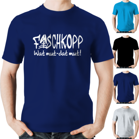 T-Shirt - Fischkopp - Wat mut Dat mut - XS bis 6XL #001