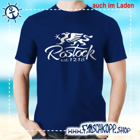 Kultshirt - Rostock 1218 - großer Brustdruck