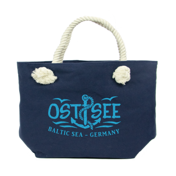 Shopper Strandtasche groß mit Reißverschluss - Ostsee