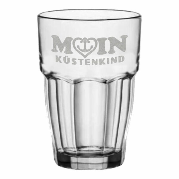 Trinkglas 370ml #358 mit Gravur Moin Küstenkind