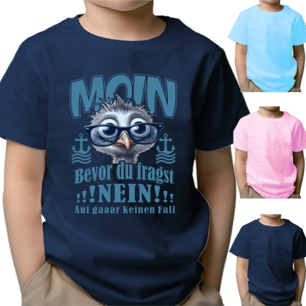 Kinder T-Shirt - Motiv: MOIN - bevor du fragst - NEIN #487 – Bild 2