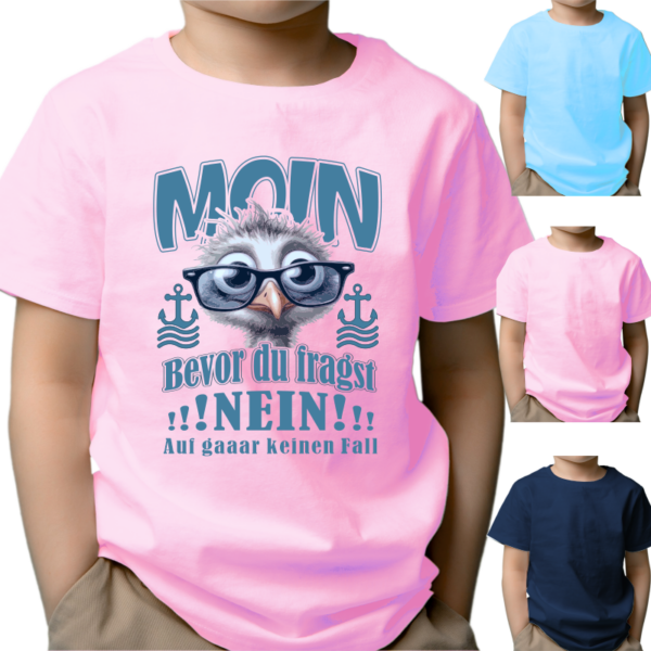 Kinder T-Shirt - Motiv: MOIN - bevor du fragst - NEIN #487 – Bild 3