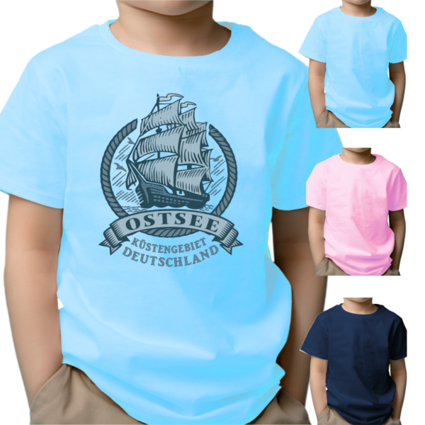 Kinder T-Shirt - Ostsee Segelschiff #462 – Bild 3