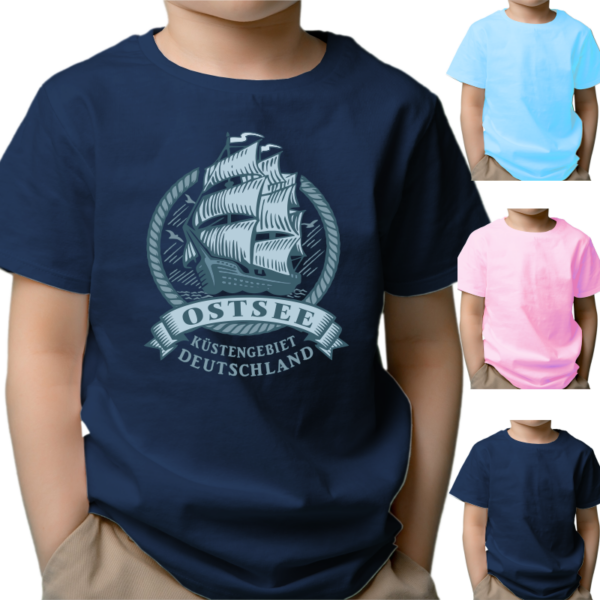 Kinder T-Shirt - Ostsee Segelschiff #462 – Bild 2