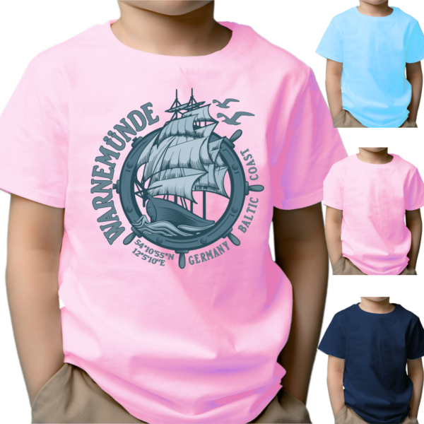 Kinder T-Shirt - Warnemünde Segelschiff #431 – Bild 3