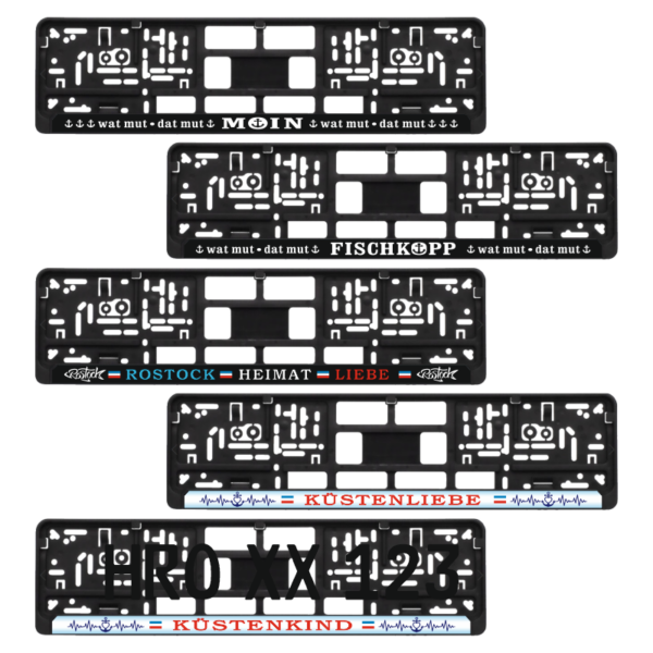 Kennzeichenhalter FISCHKOPP - wat mut - dat mut – Bild 2