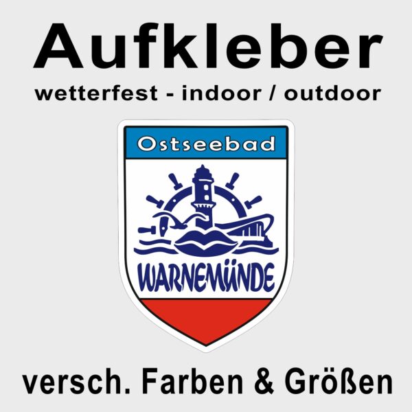 Aufkleber Warnemünde Wappen #303